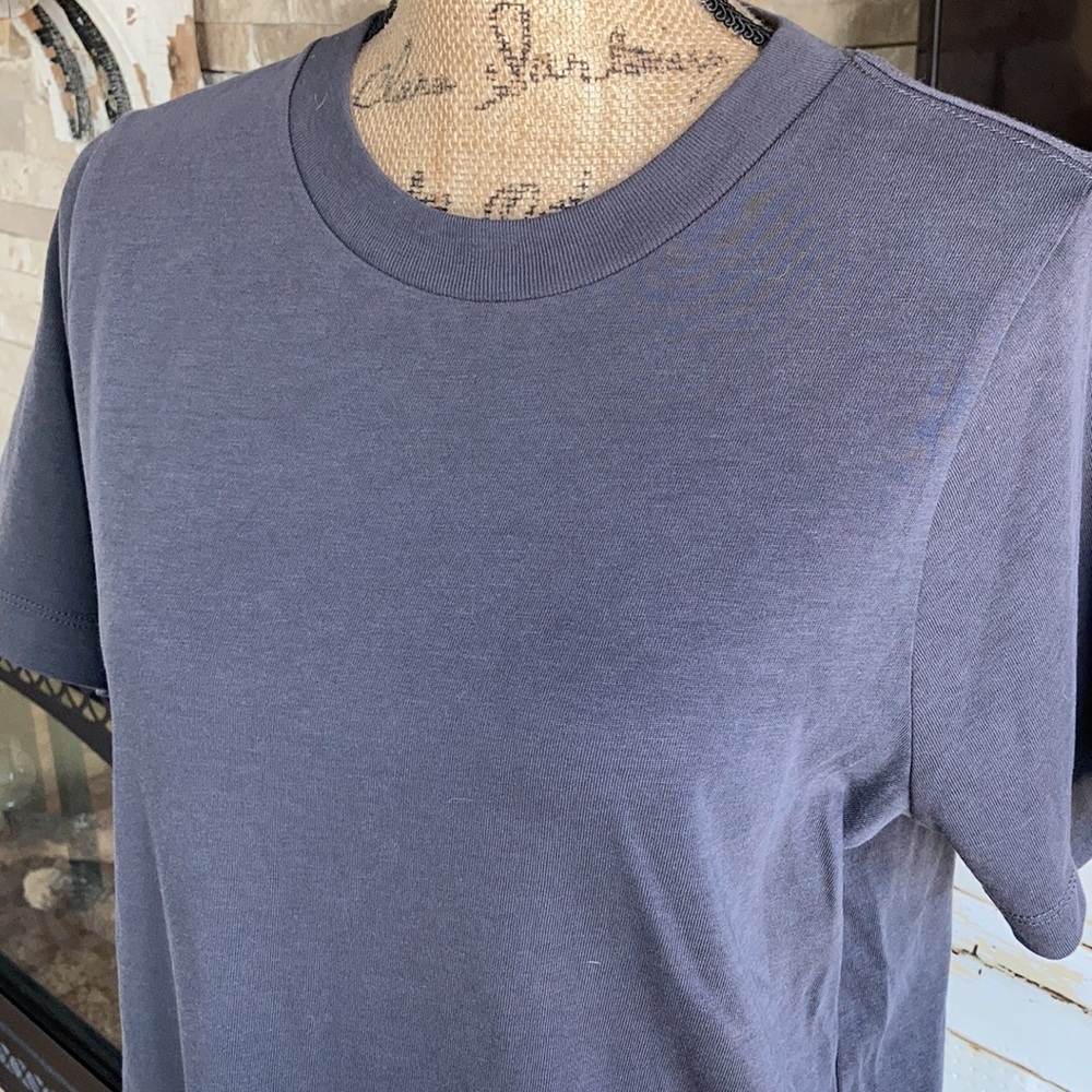 Madewell Crew Neck Basic Essential Dark Gray Supi… - image 7